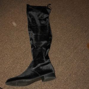 Black over the knee boots